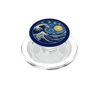 Superbe Vague de Nuit étoilée PopSockets PopGrip pour MagSafe