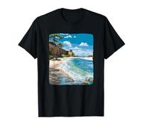 Superbe Vue sur la côte avec Sable et océan pour garçons et Filles T-Shirt