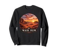 Superbe Wadi Rum Désert Coucher de Soleil Paysage Moyen-Orient Sweatshirt