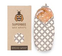 SuperBee Beeswax Wraps de Cire d'Abeille - Emballage de Cire Grande XXL pour Pain | Meadow | Emballage Alimentaire Réutilisable, Écologique et Sans Résidu