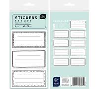 Superbes autocollants pour carnets de notes avec cadres - parfaits pour personnaliser les notes et créer des œuvres créatives uniques !