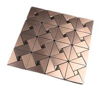 Superbes carreaux de mosaïque pour une mise à niveau rapide de la cuisine ou des solutions d'intérieur créatives (couleur cuivré)