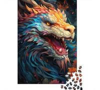Superbes Puzzles colorés Dragon Roar9 de 500 pièces pour Adultes, Puzzles en Bois de 500 pièces - Jeu de Puzzle Pratique - Décoration familiale 500 pièces (52 x 38 cm)