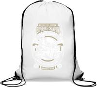 Superbike Champion Superbike Club Sac de gym décontracté avec cordon de serrage Blanc