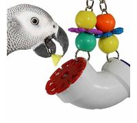 Super Bird Creations SB751 Jouet Puzzle pour perroquets, Conures, Gris africains - Mangeoire à Oiseaux, activité d'enrichissement, butée Polyvalente pour Stimulation mentale - PVC Durable - Taille