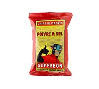 Superbon Chips Poivre et Sel Chips de pommes de terre au poivre et au sel 135g