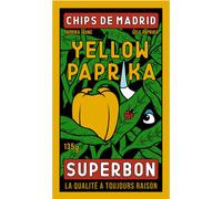 Superbon Chips Yellow Paprika Chips de pommes de terre croustillantes paquet de 135g