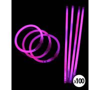 Superbrite 100 Bracelets Fluo Lumineux ROSE
