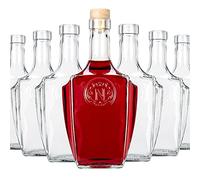 SUPERBUTELKI.PL Bonaparte Lot de 50 bouteilles de vin vides en verre 500 ml avec bouchon