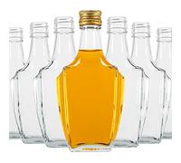 Superbutelki.PL Bouteilles en verre 250 ml - Bouteilles de vin vides - 50 pièces - Bouteille en verre Bonaparte - Bouteilles à remplir - Bouteille en verre avec bouchon