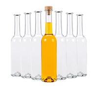 SUPERBUTELKI.PL Fenice Lot de 40 bouteilles d'huile vides en verre pour huile d'olive, vin ou liqueur - 350 ml - Bouteille d'huile d'olive vide avec bouchon - Bouteille décorative en verre