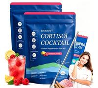 Supercalm Cortisol,2026 New Super Cortisol,Super Calm Cortisol,Cortisol Drink Blend Packets,Favorise la Détente et la Concentration,No Sugar,Vegan (2 pack)