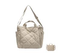 Supercap - Sac à main pour femme, sac fourre-tout léger avec fermeture éclair, sac à bandoulière pour l'école, les déplacements, les voyages, le magasin (creamy white)