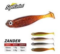 Supercontinent Shad t-tail leurres de pêche 5 cm/7 cm appâts souples de pêche Silicone artificiel natation plastique leurre Wobblers F
