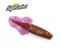 Supercontinent vigueur perche Shad doux Swimbait leurre de pêche yeux 3D 76mm/50mm leurre de pêche au bar en plastique F