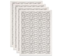 SUPERDANT 4 Feuilles de Papier de Transfert Ceramique Sous Glaçure en Forme de Cœur Amour Joie Texte pour Argile Céramique Porcelaine Décalcomanies Émaillage Noir Cadeaux Faits Main