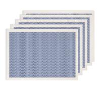 SUPERDANT 5 Feuilles de Transfert Ceramique Sous Glaçure Texture Tressée Bleu Papier Decalcomanie Surdimensionnées pour Tasses Assiettes Vases Feuille de Motif Poterie Utilisation Argile 52x37cm