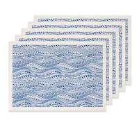 SUPERDANT 5 Feuilles Transfert Ceramique Sous-Glaçure Motifs Tribaux avec Vagues Stylisées Decalcomanie Porcelaine Argile, Papier à l'Eau pour Émaux Poterie