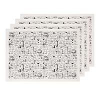 SUPERDANT 5 Pcs Transfert Ceramique Sous Glaçure Café Maison de Thé Decalcomanie Aquatiques pour Céramique Porcelaine Émaillage Poterie Décalques Sous Glaçure Noirs
