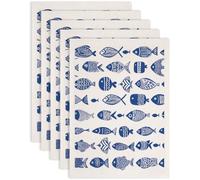 SUPERDANT 5 Pièces Papiers de Transfert Sous Glaçure Poissons pour Céramique Dessinés à la Main Autocollants Décoratifs pour Artisanat Supports de Loisirs Créatifs Décalcomanies Vitrifiables