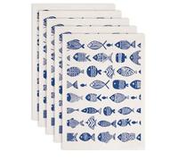 SUPERDANT 5 Pièces Transfert Ceramique Sous Glaçure Poissons pour Céramique Dessinés à la Main Decalcomanie pour Artisanat Supports de Loisirs Créatifs Vitrifiables Papier Transfert