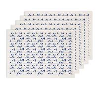 SUPERDANT 5PCS Papier Transfert Ceramique Sous Glaçure Motif Oiseaux Sur Fil Silhouette Papier Decalcomanie Four Poterie Plantes Tropicales pour Argile Porcelaine Décalcomanies Émaillage Bleu