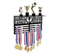 SUPERDANT Always Earned Never Given Trophées Présentoir à Médailles Shelf Porte-Médaille Holder Displaying Race Medal Display with Shelf Athlètes Sports
