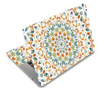 SUPERDANT Autocollant Ordinateur Portable Mandala Flower en PVC Résistant à la Poussière et à L'Eau Habillages et Autocollant PC Portable 12" 13" 13.3" 14" 15" 15.4" 15.6"