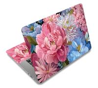 SUPERDANT Ensemble de 3 Autocollant Ordinateur Portable 38x27cm Housse en PVC à Découpe Libre Décalcomanie Roses Protège Contre Les Éclaboussures pour Autocollant PC Portable 12 13 14 15 16 Pouces