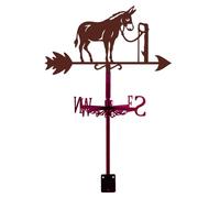 SUPERDANT Girouette de Jardin Exterieur D'Âne Girouette de Toit Animal Girouettes D'Âne Attachée Âne Girouette de Toit Ornement Extérieur Toit en Fer Ferme Cour Décor à la Maison Deco Jardin Exterieur