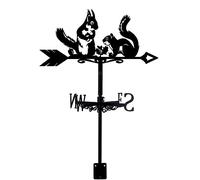 SUPERDANT Girouette de Jardin Exterieur Écureuil Girouettes en Métal pour Toit de Cour Jardin Panneau de Direction Girouettes en Métal Forgé Deco Exterieur