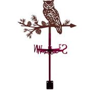 SUPERDANT Girouette de Jardin Exterieur Hibou pour de Toit Piquet de Animal Vintage Girouettes Décorative de Toit du Vent en Métal Girouette Jardin Exterieur Girouettes en Métal