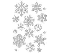 SUPERDANT Hotfix - Transfert thermocollant à strass - Motif flocon de neige - Pour réparation de vêtements, T-shirt, gilet, chaussures, chapeaux, veste, vêtements, accessoires de bricolage