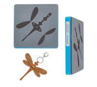 SUPERDANT Matrice de Decoupe en Cuir en Forme de Libellule Boucles D'Oreilles en Cuir Découpe en Bois Décorations de Libellules Vintage Matrices pour Cuirs