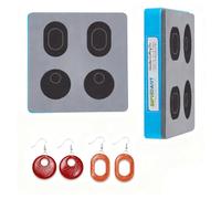 SUPERDANT Matrice de Decoupe Scrapbooking Pendentif Rectangulaire Arrondi en Cuir Boucles D'Oreilles Arrondies Dies Scrapbooking en Bois Matrices de Découpe pour Cuir Bricolage Artisanat