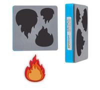 SUPERDANT Matrices de Découpe en Cuir en Forme de Flamme Pendentif en Cuir Emporte Pièce en Bois Décorations de Flammes Vintage Matrices en Cuir pour Bricolage Artisanat D'Art