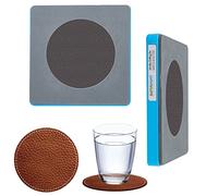 SUPERDANT Matrices de Découpe Rondes en Cuir Dessous de Verre Machine de Découpe en Bois Outil de Découpe en Bois pour Café Boissons Porte-Verres Tapis en Cuir Couture Fait à la Main Artisanat du Cuir