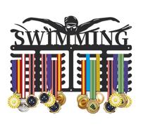 SUPERDANT Mes Médailles Support Medaille Accroche Medaille Récompense Personnalisée Rack en Métal Noir Montage Mural pour Sport Antidérapants Cadeaux pour Hommes Femmes Athlètes