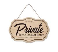 SUPERDANT Panneau en Bois pour Territoire Privé Plaque à Suspendre Bois Veuillez Ne Pas Entrer Decoration Murale à Suspendre Decoration Murale D'Entrée