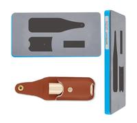 SUPERDANT Porte-Chapstick en Cuir Porte-Clés Matrice de Découpe Porte-Manchons à Clipser Pochette de Baume à Lèvres Découpes en Bois pour Bricolage Artisanat D'Art Die Cutter