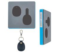 SUPERDANT Porte-Clés en Cuir en Bois Porte-Carte de Contrôle D'Accès Matrice de Découpe en Cuir pour Bricolage Artisanat Ornement Découpeur de Porte-Clés Moule de Découpe Découpes