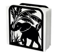 SUPERDANT Porte Serviette de Table Sur le Thème de L'Éléphant de la Jungle Support de Table en Tissu pour Papier de Soie Distributeur Serviette Papier Table