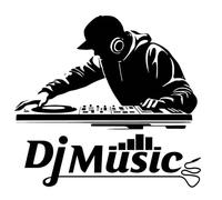 SUPERDANT Stickers Muraux DJ Musique Sticker Mural DJ Musique Stickers DJing Disc Jockey Noir Vinyle Art Décor Sticker Mural DJing pour la Maison Art Mural Autocollants Décoratifs