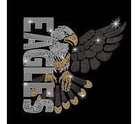 SUPERDANT Strass Thermocollant Aigle Cristal Strass Fer Sur Transfert Applique DIY Patch Thermocollant Coloré Paillettes Strass Motif Décoration pour T Shirt Sac Oreillers Strass a Coller