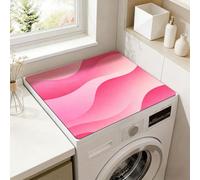SUPERDANT Tapis Lave Linge Dégradé Rose Nappe de Lave-linge et de Sèche-linge Multifonctionnel Imperméable à la Poussière Universel Pour Lave-linge à Chargement par le Dessus Décoration 60x50cm