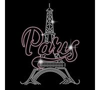 SUPERDANT Transfert de Strass Thermocollants pour Serviette de Paris Autocollants Transfert Thermique en Cristal Autocollants à Chaud Décoration en Cristal Réparation de Vêtements Décoration