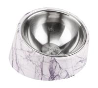 SuperDesign Gamelle inclinée à 15 ° pour Chiens et Chats, mangeoire pour Bouledogue à Angle incliné, antidérapante et Anti-déversement, Plus Facile à Atteindre la Nourriture M/1 Tasse marbre
