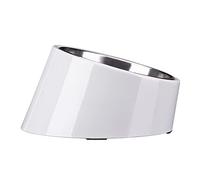 SuperDesign Gamelle inclinée à 15 ° pour Chiens et Chats, mangeoire pour Bouledogue à Angle incliné, antidérapante et Anti-déversement, Plus Facile à Atteindre Les Aliments S/0,5 Tasse Gris