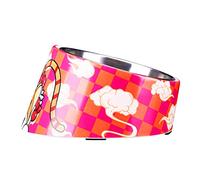 SuperDesign Gamelle pour Chien Chat, Bol Inclinée Antidérapante Moderne Elégante Support Mélamine avec Gamlle INOX Amovible Solide Robuste