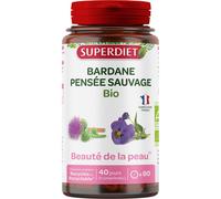 SUPERDIET Bardane Pensée sauvage Bio Beauté de la peau - 10% avec le code: 926CE Comprimé(S) 80 pc(s)
